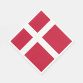 Vlag van Denemarken Servet (Hoek)