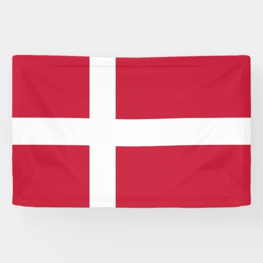Vlag van Denemarken Spandoek (Horizontaal)