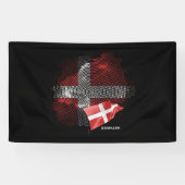 Vlag van Denemarken Spandoek (Horizontaal)