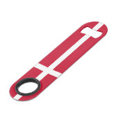 Vlag van Denemarken Speed Flessenopener (Voorkant Gekanteld)