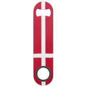 Vlag van Denemarken Speed Flessenopener (Achterkant)