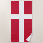Vlag van Denemarken Strandlaken (Voorkant)