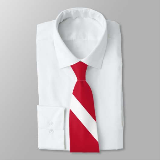 Vlag van Denemarken Stropdas (Gebonden)