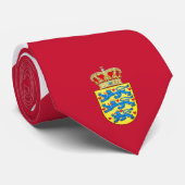 Vlag van Denemarken Stropdas (Opgerold)