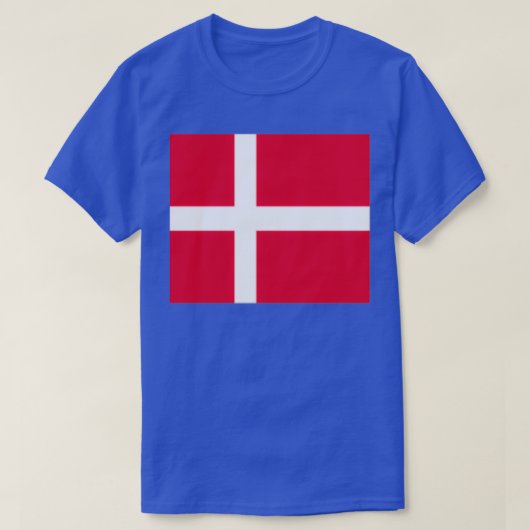 Vlag van Denemarken T-shirt (Design voorkant)