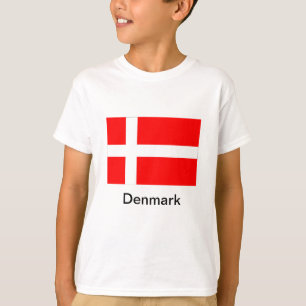 Vlag van Denemarken T-shirt