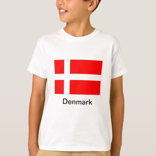 Vlag van Denemarken T-shirt (Voorkant)