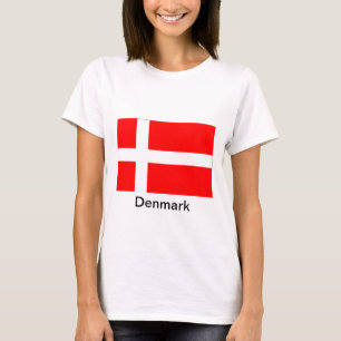 Vlag van Denemarken T-shirt