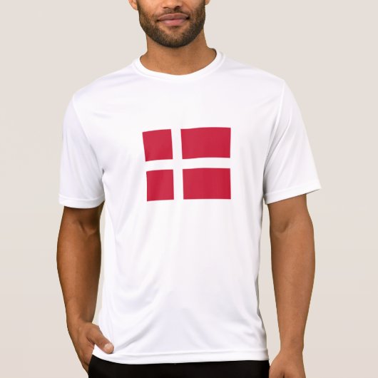 Vlag van Denemarken T-shirt (Voorkant)