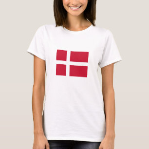 Vlag van Denemarken T-shirt