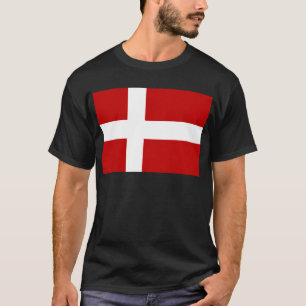 Vlag van Denemarken T-shirt