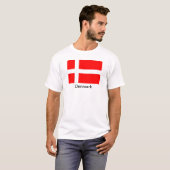 Vlag van Denemarken T-shirt (Voorkant volledig)