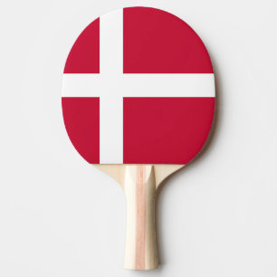 Vlag van Denemarken Tafeltennisbatje