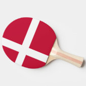 Vlag van Denemarken Tafeltennisbatje (Zijkant)