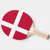 Vlag van Denemarken Tafeltennisbatje (Zijkant)