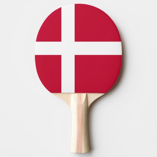 Vlag van Denemarken Tafeltennisbatje (Voorkant)