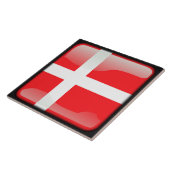 Vlag van Denemarken Tegeltje (Zijkant)