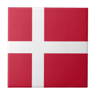 Vlag van Denemarken Tegeltje