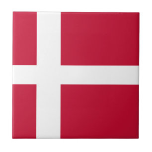 Vlag van Denemarken Tegeltje