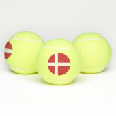 Vlag van Denemarken Tennisballen (Multi)