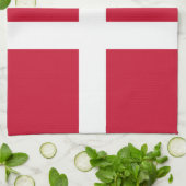 Vlag van Denemarken Theedoek (Gevouwen)
