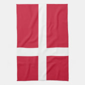 Vlag van Denemarken Theedoek (Verticaal)