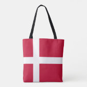 Vlag van Denemarken Tote Bag (Achterkant)
