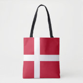 Vlag van Denemarken Tote Bag (Voorkant)