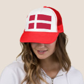 Vlag van Denemarken Trucker Pet (In situ)
