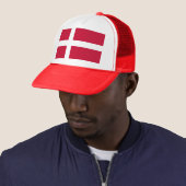 Vlag van Denemarken Trucker Pet (In situ)