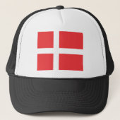 Vlag van Denemarken Trucker Pet (Voorkant)