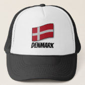 Vlag van Denemarken Trucker Pet (Voorkant)
