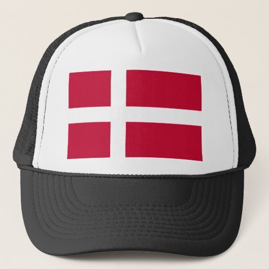 Vlag van Denemarken Trucker Pet (Voorkant)
