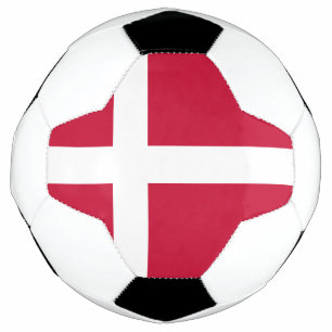 Vlag van Denemarken Voetbal