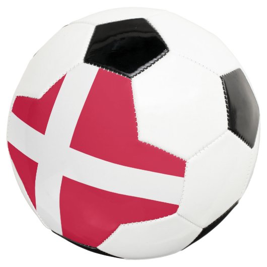 Vlag van Denemarken Voetbal (Drie kwart)