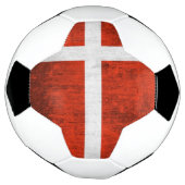 vlag van Denemarken Voetbal (Gedraaid)