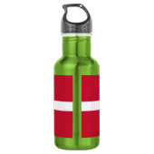 Vlag van Denemarken Waterfles (Achterkant)