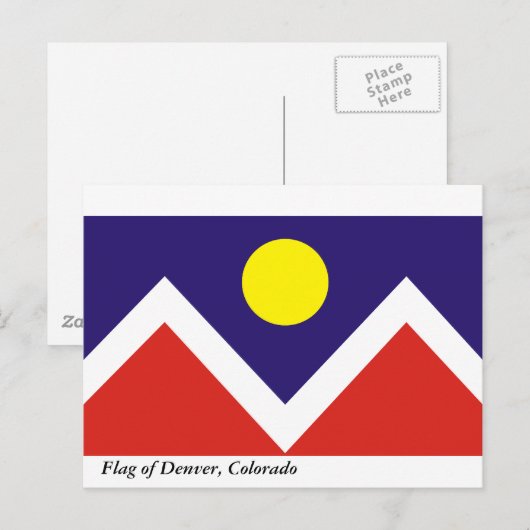 Vlag van Denver Briefkaart (Voorkant / Achterkant)
