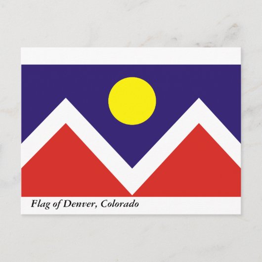 Vlag van Denver Briefkaart (Voorkant)