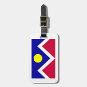 Vlag van Denver Colorado Bagagelabel (Voorkant verticaal)