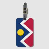 Vlag van Denver, Colorado Bagagelabel (Voorkant (verticaal))