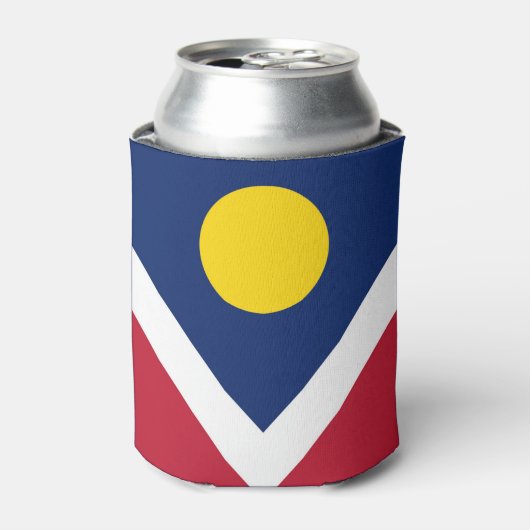 Vlag van Denver, Colorado Blikjeskoeler (Blikje Voorkant)