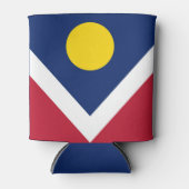 Vlag van Denver, Colorado Blikjeskoeler (Voorkant)