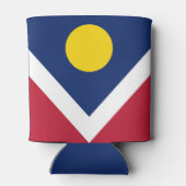 Vlag van Denver, Colorado Blikjeskoeler (Achterkant)