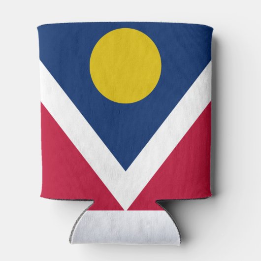 vlag van Denver (Colorado) Blikjeskoeler (Achterkant)