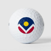 Vlag van Denver, Colorado Golfballen (Voorkant)