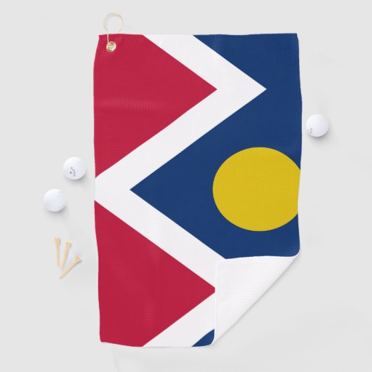 vlag van Denver (Colorado) Golfhanddoek (Insitu)