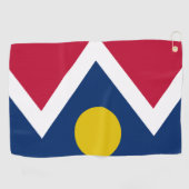 vlag van Denver (Colorado) Golfhanddoek (Horizontaal)