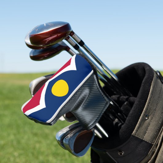 Vlag van Denver, Colorado Golfheadcover (Insitu)