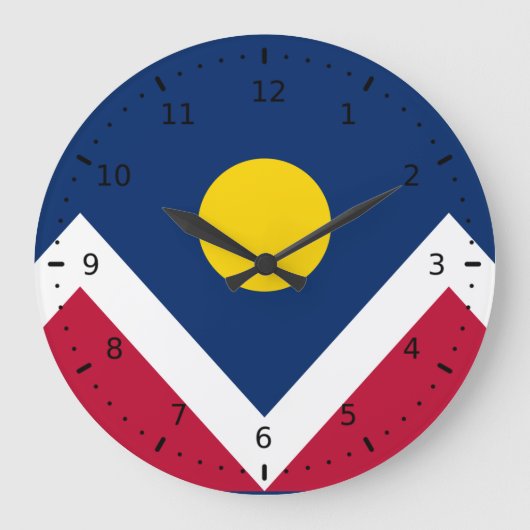 Vlag van Denver, Colorado Grote Klok (Voorkant)